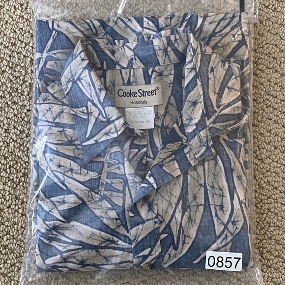 COOKE STREET Reverse Print Aloha Hawaiian Tropical Shirt Men L Large - Picture 7 of 7